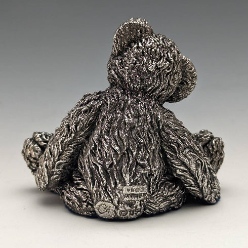 British Country Artists Sterling Silver Sculpture Teddy Bear Figurine 117g